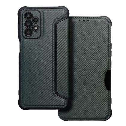 Etui z klapką na Samsung A23 5G Razor Book ciemnozielone