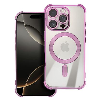 Etui na iPhone 17 Pro Max / 18 Pro Max (low camera edge) Antishock Electro zgodne z MagSafe purpurowe