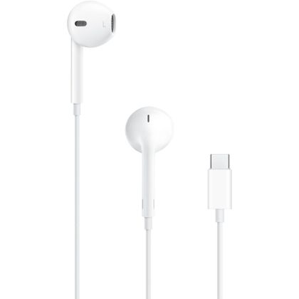 Oryginalne Słuchawki przewodowe douszne Apple A3046 Earpods MYQY3ZM/A USB C blister białe