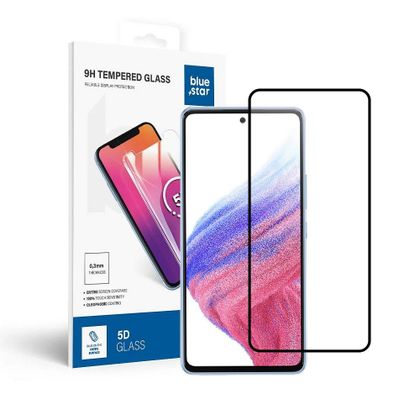 Szkło hartowane 5D Full Glue do Samsung A53 5G (case friendly) Blue Star czarne