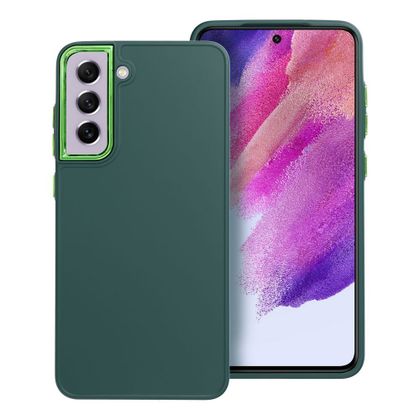 Etui na Samsung S21 FE Frame zielone