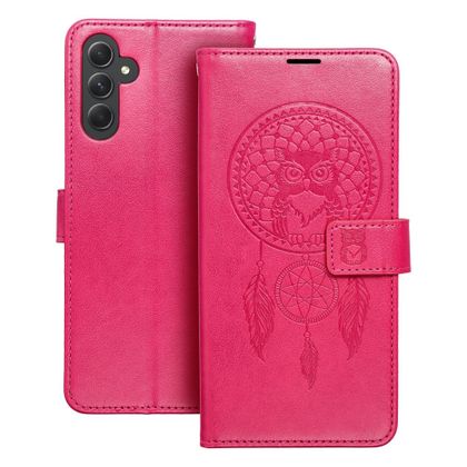 Etui z klapką na Samsung A14 4G / A14 5G Mezzo Book łapacz snów magenta