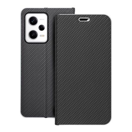 Etui z klapką na Xiaomi Redmi NOTE 12 PRO 5G Luna Book Carbon czarne