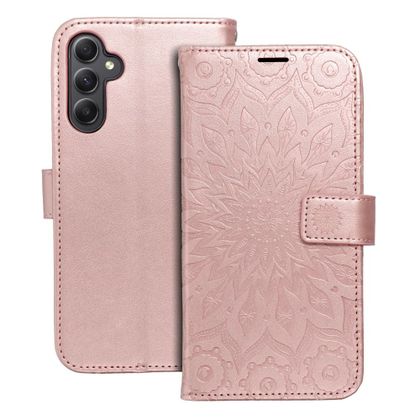 Etui z klapką na Samsung A34 5G Mezzo Book mandala złoto-różowe