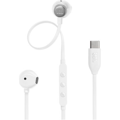 Słuchawki przewodowe douszne USB C JBL 305C białe