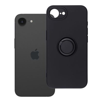 Etui na iPhone 16e (SE 4 2025) / 17e Silicone Ring czarne