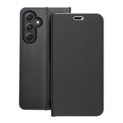 Etui z klapką na Samsung A54 5G Luna Book Carbon czarne