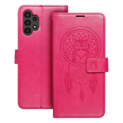 Etui z klapką na Samsung A13 4G Mezzo Book łapacz snów magenta