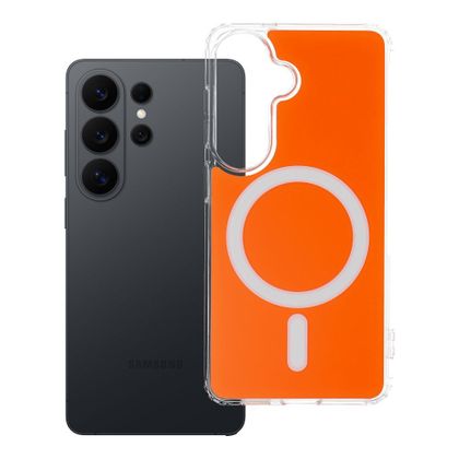 Etui na Samsung S26 Clear Fusion Mag Cover zgodne z MagSafe hermes orange
