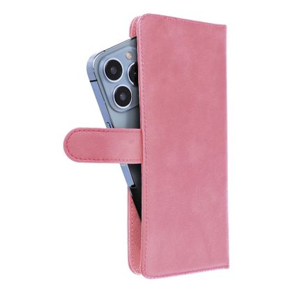 Etui z klapką na Samsung A12 / A13 4G / A34 5G / A02s / Xiaomi Redmi 12 4G / 12C / NOTE 12 4G / 12 PRO 5G Oppo A53s / A72 / A92 Common Book rozmiar XL różowe