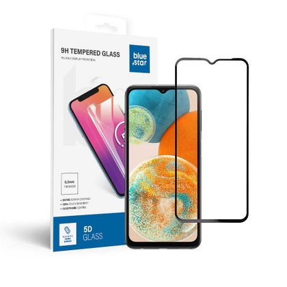 Szkło hartowane 5D Full Glue do Samsung A23 5G (case friendly) Blue Star czarne