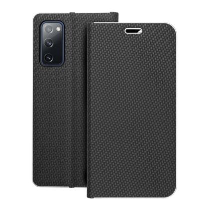 Etui z klapką na Samsung S20 FE / S20 FE 5G Luna Book Carbon czarne