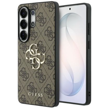 GUESS futerał do SAMSUNG S26 Ultra GUHCS26L4GMGBR (4G Big Metal Logo) brązowy