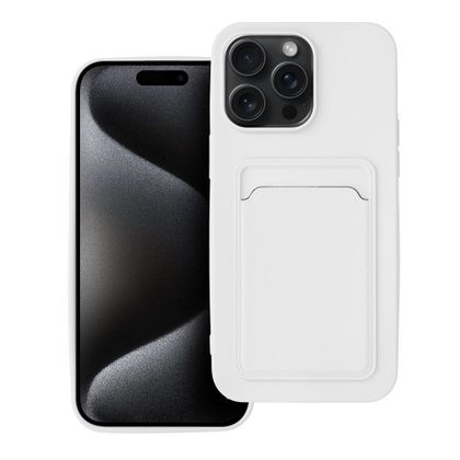 Etui na iPhone 15 PRO MAX Card Case białe