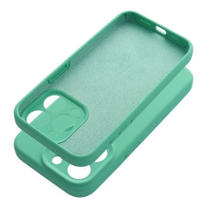 Etui na iPhone 16 Silicone 2mm (camera protection) miętowe