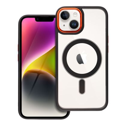 Etui na iPhone 14 Color Edge Mag Cover zgodne z MagSafe czarno złote