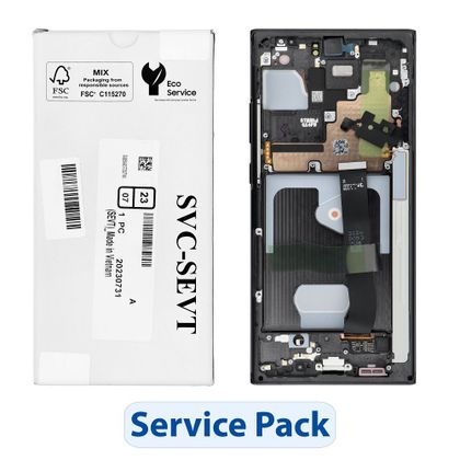 ServicePack Wyświetlacz LCD do SAMSUNG Note 20 Ultra 5G N986 / N985 GH82-31453A Mystic Black