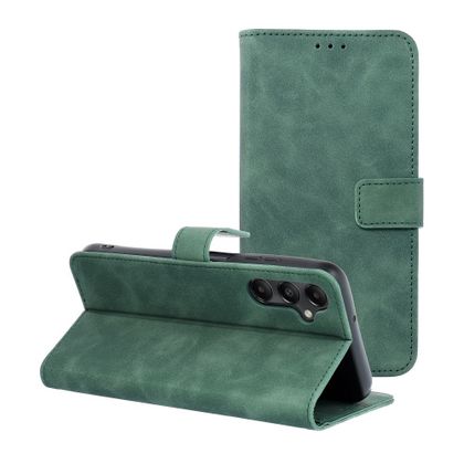 Etui z klapką na Samsung A05s Tender Book zielone
