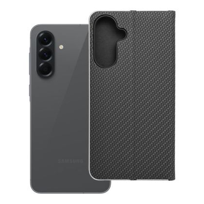 Etui z klapką na Samsung A56 5G Luna Book Carbon czarne