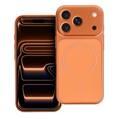 Etui na iPhone 17 AIR Make zgodne z MagSafe pomarańczowe