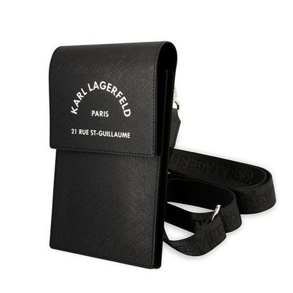 Etui na telefon torebka Karl Lagerfeld (Embossed RSG) czarne