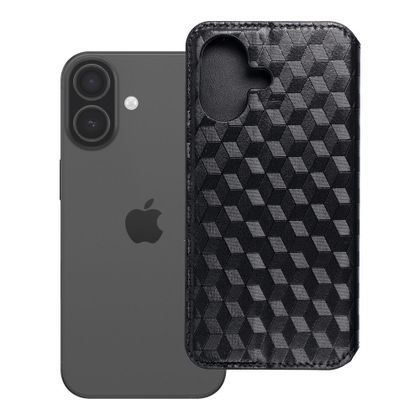 Etui z klapką na iPhone 17 / 18 Cubic Book czarne