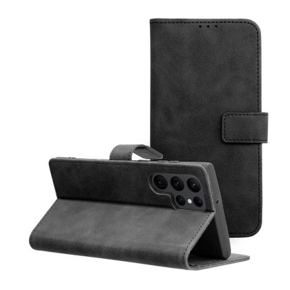 Etui z klapką na Samsung S22 ULTRA Tender Book czarne