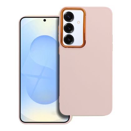 Etui na Samsung S25 PLUS Frame pudrowy róż