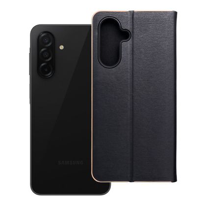 Etui z klapką na Samsung A26 5G Luna Book Gold czarne