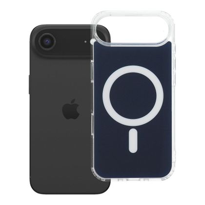 Etui na iPhone 17 AIR Clear Fusion Mag Cover zgodne z MagSafe granatowe
