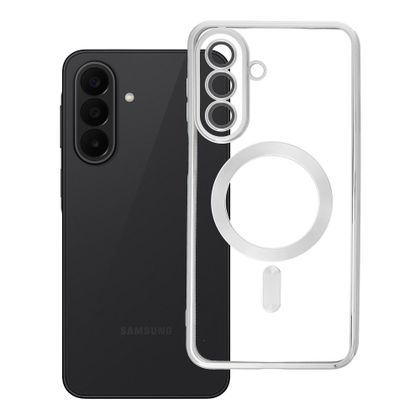 Etui na Samsung A27 Electro Mag Cover zgodne z MagSafe srebrny