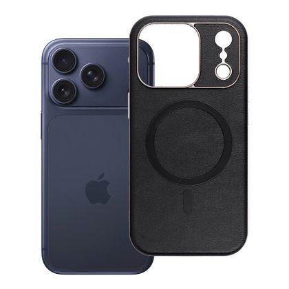 Etui na iPhone 17 Pro / 18 Pro (low camera edge) Gentleman Mag Cover zgodne z MagSafe czarne