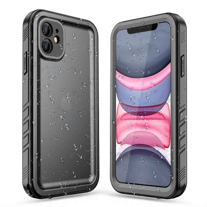 Etui na iPhone 11 wodoodporne Shellbox Dot czarne