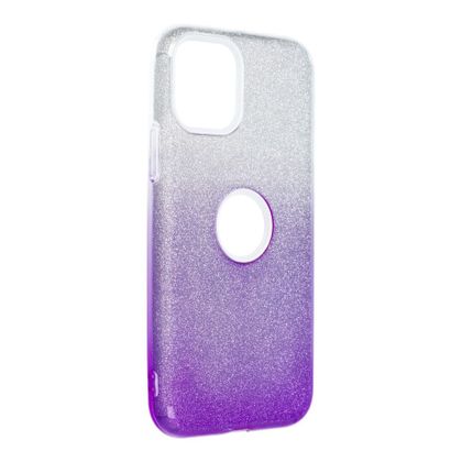 Etui na iPhone 11 PRO Shining transparentne fioletowe