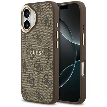 GUESS futerał do IPHONE 17 kompatybilny z MagSafe GUHMP17SP4MSEGCW (PU 4G W/ Classic) brązowy