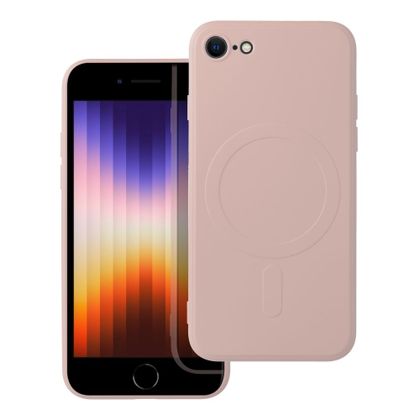 Etui na iPhone 7 / 8 / SE 2020 / SE 2022 Silicone Mag Cover zgodne z MagSafe (camera protection) różowe