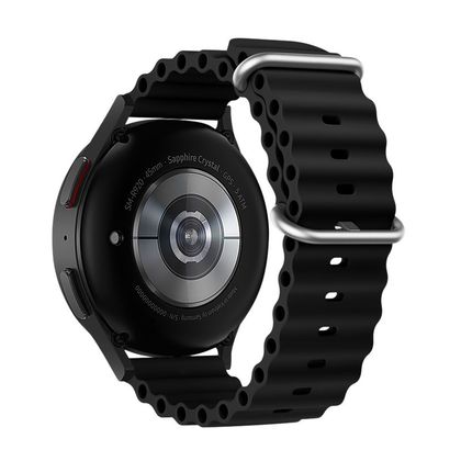 Pasek do Samsung Galaxy Watch Forcell Forcell F-Design FS01 dziurki silikon 20 mm czarny