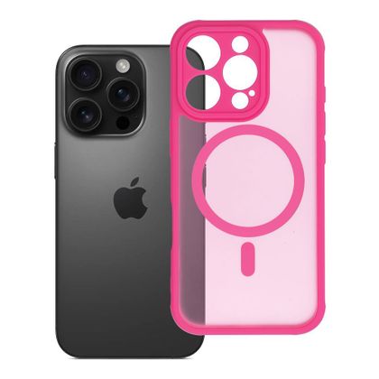 Etui na iPhone 16 PRO Full Matte Mag Cover zgodne z MagSafe różowy