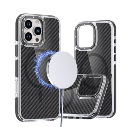 Etui na Samsung A16 5G Fiber zgodne z MagSafe czarne