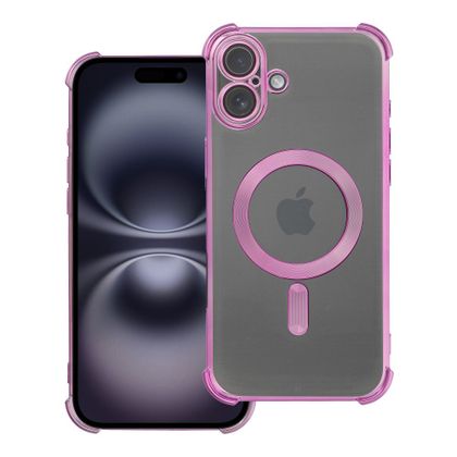 Etui na iPhone 16 PLUS Antishock Electro zgodne z MagSafe purpurowe