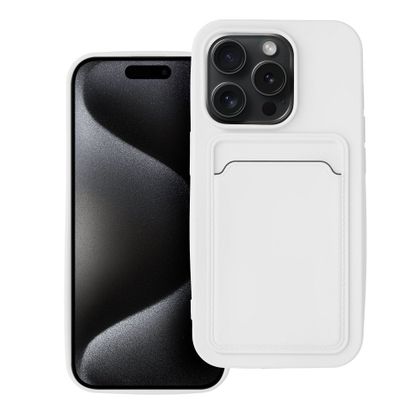 Etui na iPhone 15 PRO Card Case białe