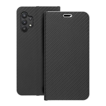 Etui z klapką na Samsung A32 5G Luna Book Carbon czarne