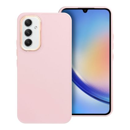 Etui na Samsung A54 5G Frame pudrowy róż