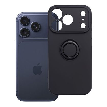 Etui na iPhone 18 Pro / 17 Pro Silicone Ring czarne