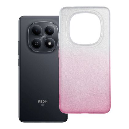 Etui na Xiaomi Redmi Note 15 5G Shining transparentne różowe