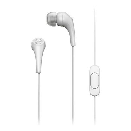 Słuchawki przewodowe douszne z mikrofonem MOTOROLA Ear Buds 2-S białe