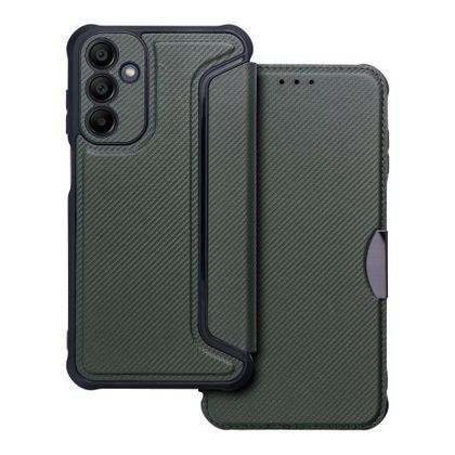 Etui z klapką na Samsung A15 4G / A15 5G Razor Book ciemnozielone