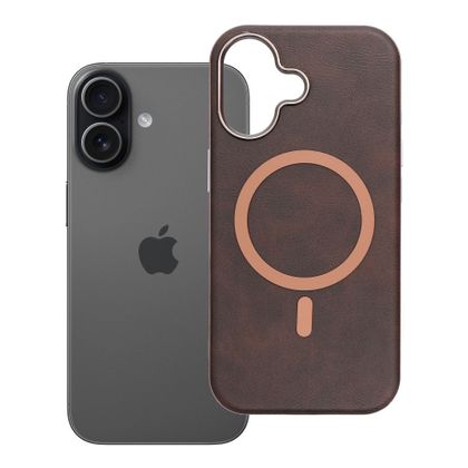 Etui na iPhone 17 Gentleman Mag Cover zgodne z MagSafe brązowe