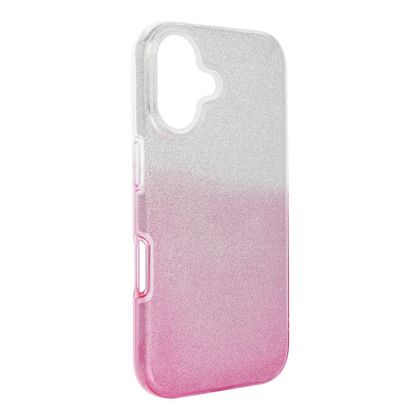 Etui na iPhone 16 Shining transparentne różowe