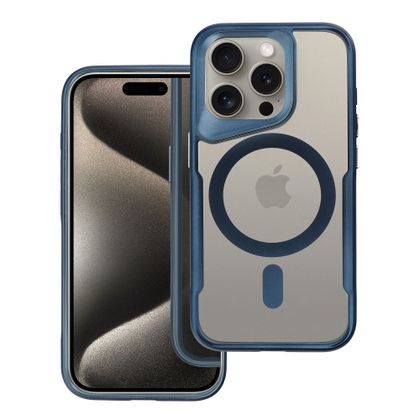 Etui na iPhone 15 PRO MAX Ergofit Newzone zgodne z MagSafe niebieskie